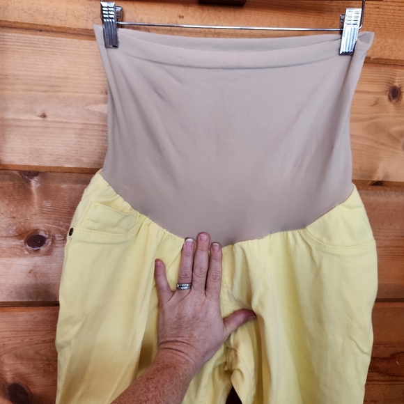 Motherhood Maternity Jean Secret Fit Belly Tummy Control Straight Crop Sz L X26" - Picture 3 of 8